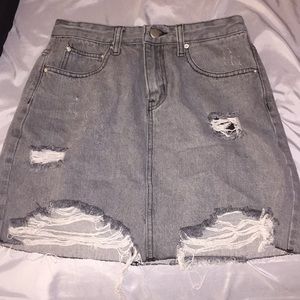 Jean skirt .